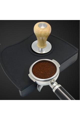 İ Cafilas Cm Espresso Kahve Sabotaj Mat Gıda Sınıfı Pp Silikon Kayma Önleyici Fonksiyon Siyah Col Çeşitli Boyut L-20 X 14.5cm