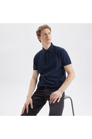 Nautica Nautıca Erkek Lacivertvert Slım Fıt Kısa Kollu Polo K35062T 4Nv Lacivert