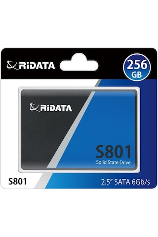 Ridata S801 Read Up 2.5 " 256 GB Sata III 6 GB-S S801 520 MB-S SSD Harddisk