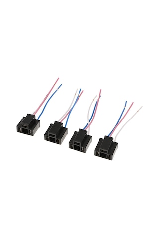 Suntek H4 Far Sis Işık Uzatma 3 Tel Koşum Lambası Kadın Prizler 4 Parça