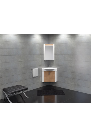 Idevit Myra Köse Lavabo 51CM Dolapuyumlu Sifonsuz