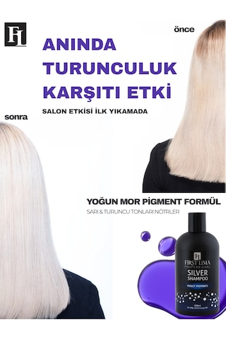 Turunculaşma Karşıtı Mor Şampuan 500ml Boyalı / Röfleli