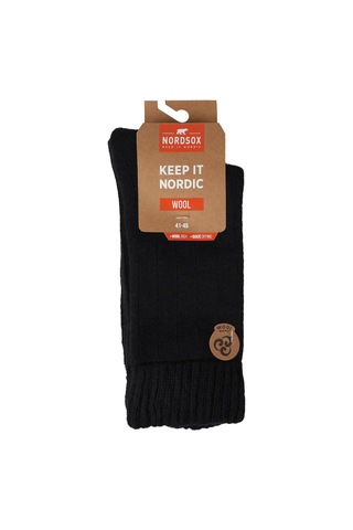 Bolero E99 Erkek Yün Havlu Lambswool Çorap Siyah