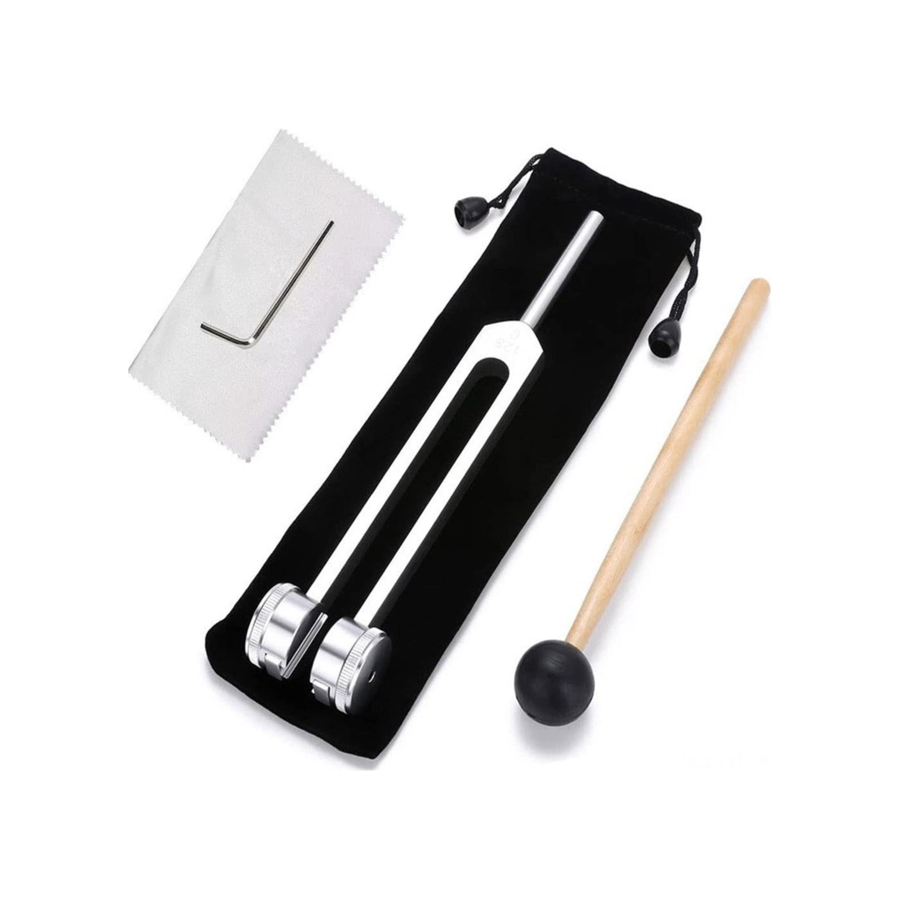 Youtek 128hz Gümüş Akustik Tunning Fork - Zihinsel Rahatlama, Meditasyon Ve Yoga İçin Doğal İyileştirici Ses Aleti