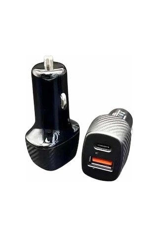 Type-c - 724 - Girişli Araba Çakmaklık Şarj Cihazı 38w - Ece-umay - Oto Çakmaklık