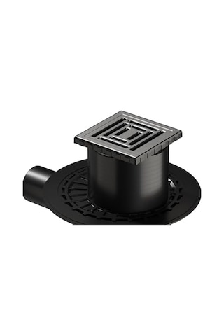 V-flow Kare 5607314 Yalıtımlı Duş Kanalı, Yandan Çıkışlı, 10x10 Cm, Dk 800 Kapak, Mat Krom 4 Renk
