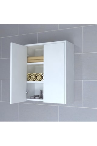 Mobilique Twin Beyaz Banyo Dolabı 600-00-198 Çok Renkli