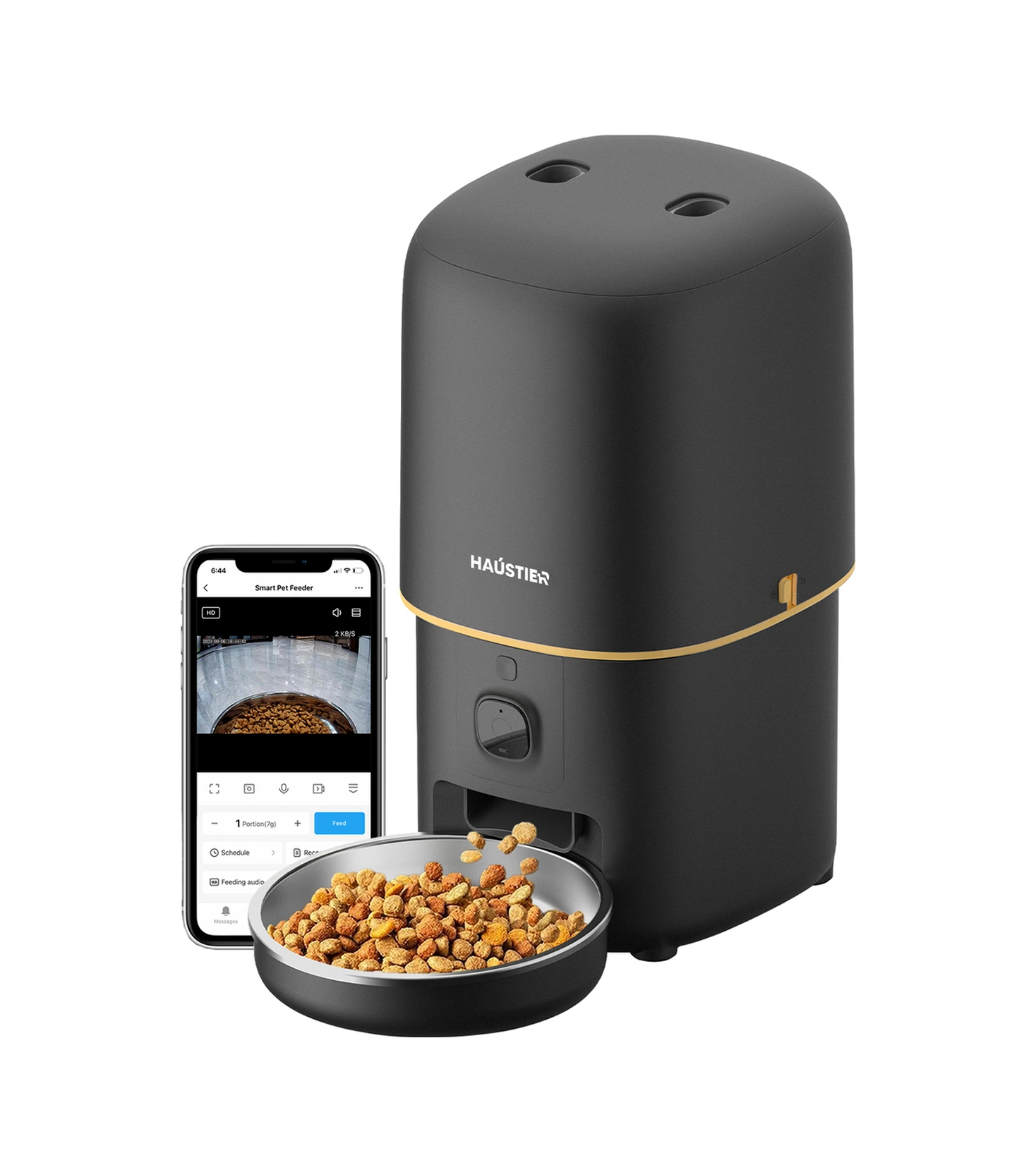 Haustier Pf05 Siyah Kameralı 1080p Fhd Akıllı Mama Kabı