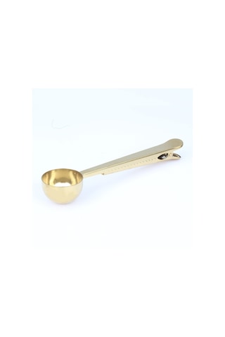Mien Mien Metal Mandallı Ölçü Kaşığı 17 Cm Pratik Sabitlenebilir Mutfak Ölçü Kaşığı 15 Ml Sarı