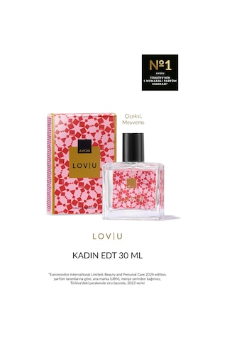 Lov U Kadın Parfüm Edt 30 Ml. Çiçek