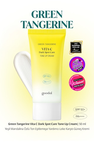 Ton Eşitleyici Leke Karşıtı Güneş Kremi Goodal Green Tangerine Vita C Dark Spot Tone Up Cream Spf50+ 59142850