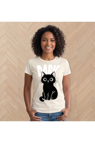 Siyah Kedi Ütü İle Uygulanabilen Dtf Tekstil Baskı
