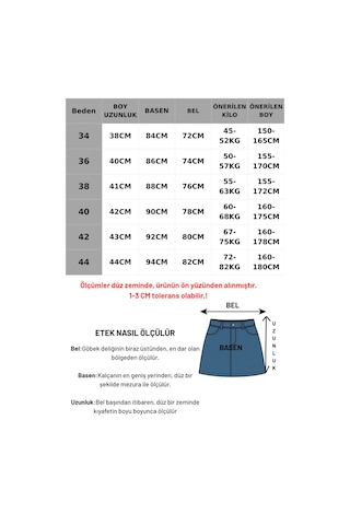 Madmext Koyu Mavi Mini Jean Etek Mg2099 Koyu Mavi