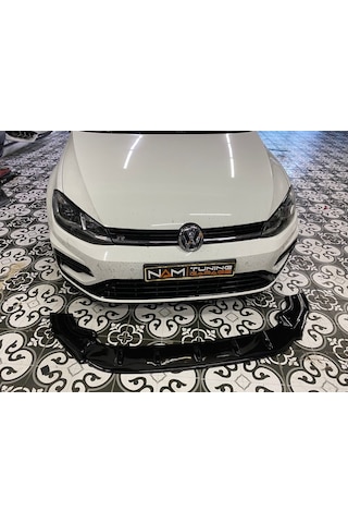 Vw Golf 7 - 7.5 R Ön Tampon Lipi Plastik Piano Black