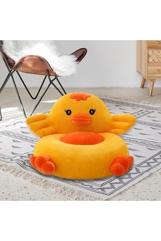 Flybuy Çocuk Koltuğu Bosphorusboutique Sarı Ördek Koltuğu, Karikatür Kanepe, Hayvan Tasarımı, Çok Renkli, 6-8 Yaş Çocuklar İçin Çok Renkli