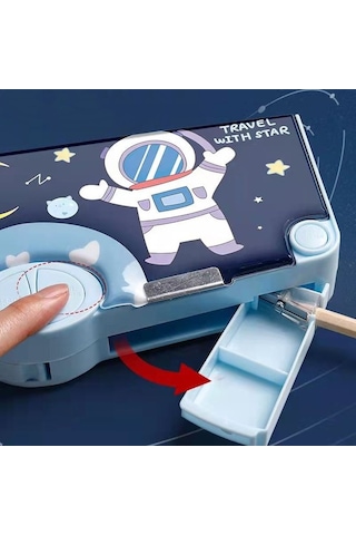 Star Çok Fonksiyonlu Gelişmiş Kalem Kutusu Blue
