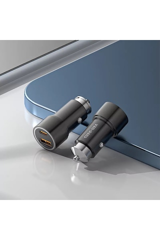 Ven-dens Vd-cc016 38w Dijital Premium Araç Şarj Cihazı Usb Ve Type-c