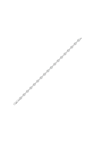 Gümüş Gemici Kahve Çekirdeği Model Zincir Bileklik 4,5 Mm