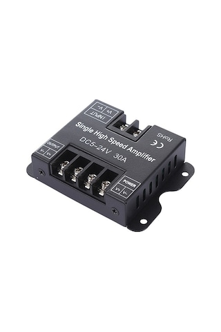 Novahub Dc 5-24v 30a Led Şerit Sinyal Amplifikatörü, Alüminyum Kasa, Smd 3528-5630 İçin Optimize Edilmiş Versiyon