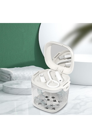 Dolıty Yaşlı Hediye Için Süzgeç Sepeti Protez Kupası Beyaz