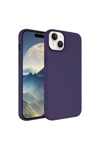 Apple Uyumlu iPhone 15 Plus Kılıf Zore Lsr Lansman Kapak Derin Mor