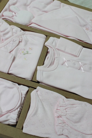 Caramell Barbosa Cute Nakışlı %100 Pamuk Yenidoğan 10'lu Hastane Çıkışı 56-62cm Pembe