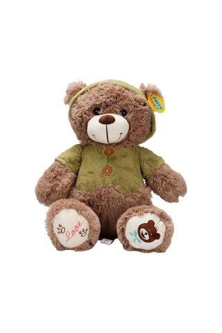 T-shirtlü Sevimli Peluş Ayı - 43 Cm Boyutunda