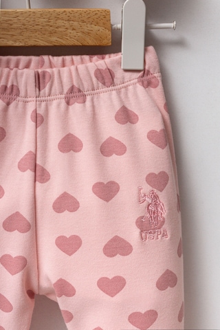 U.S. Polo Assn. Kız Bebek Pembe Takım Usb2711-c-v1 Pembe
