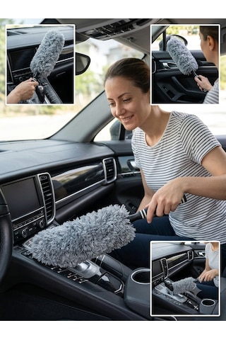 Zorlu Köşeler Artık Sorun Değil Yıkanabilir, Uzayabilir Mikrofiber Toz Alıcı İle Tanışın. Büyük Boy Dev Boy Toz Alma Püskülü 85 Cm