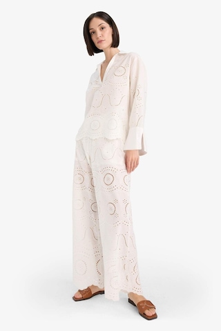 Defacto Regular Fit Brode Plaj Pantolonu-fall İn Love E4711ax25smwt16 Beyaz