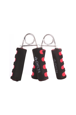 Delta- Sünger Tutamaçlı İki Adet Deluxe El Yayı - Kırmızı & Siyah