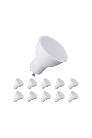 Qingmipy 10'lu Paket Gu10 Led Ampul - 6w Enerji Tasarruflu, 550lm Parlaklık, 3000k Sıcak Beyaz Işık