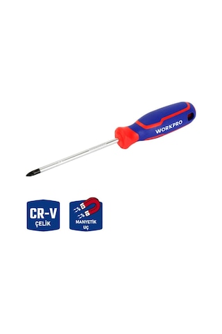 Workpro Wp221037 Pz2x100mm Cr-v Manyetik Profesyonel Yıldız Torn
