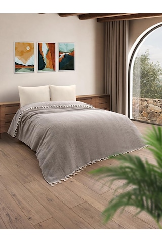 Battaniye Pamuk Miren 180x200 Cm Kahve