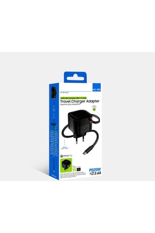 20w Pd Hızlı Şarj Adaptörü Dahili Type-c Kablo Pd 1xtype-c Çıkışlı Şarj Aleti