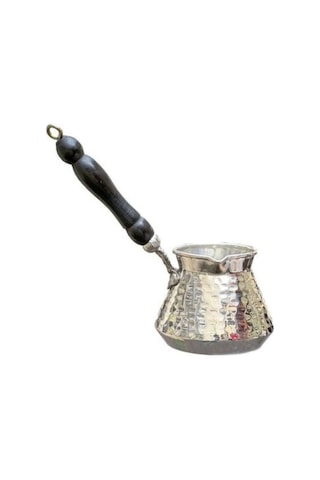 Cezve Tombik Bakır Gümüş Kaplama