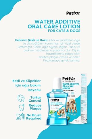 Kedi Ve Köpekler Ağız Bakım Losyonu 250 Ml