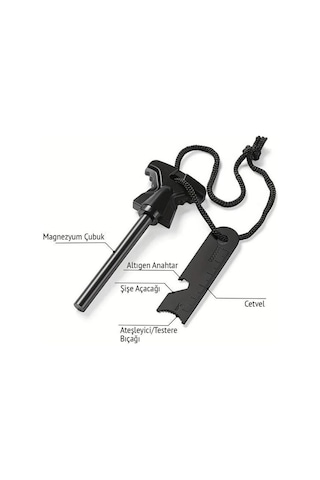 Single Sword Magnezyum Çubuğu Ateş Başlatıcı Seyahat Ürünü Hayatta Kalma Gereci Kamp Ekipmanı Çok Renkli