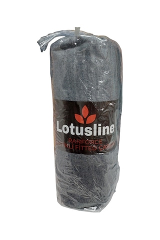 Lotusline Ranforce Fitted Battal Çift Kişilik Çarşafseti-koyu Gri Koyu Gri