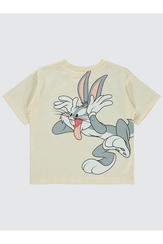 Bugs Bunny Kız Çocuk Tişört 2-5 Yaş Fildişi Fil Dişi