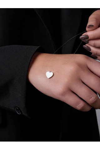 Lucente Balıkçılık İpi Kolye Kalp 925 Ayar Gümüş 327293798 Gümüş