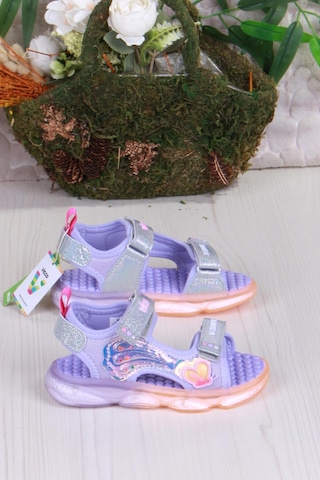 Vicco 332.p25y.254 Lila Can Anatomik Işıklı Kız Çocuk Sandalet Lila