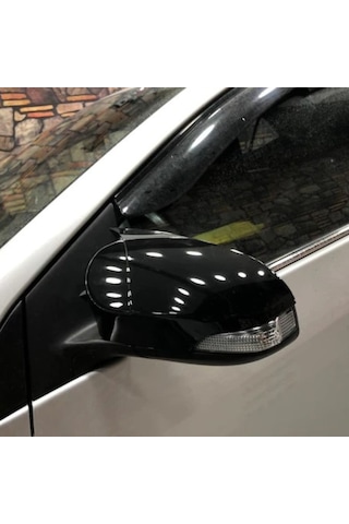 Toyota Uyumlu Yaris 2012-2015 Batman Yarasa Ayna Kapağı Piano Black Abs Plastik Batman