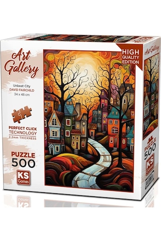 Ks Games 500 Parça Evler Puzzle - David Fairchild