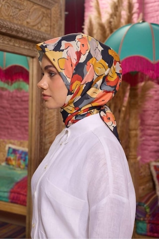 İpekhan Marrakech Koleksiyon Soft Eşarp 1209 - 08 Gri/sarı Gri-sarı-08