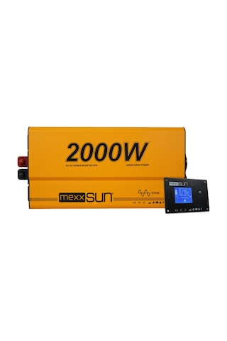 Mexxsun 12v Volt - 2000w Watt Ats Ups Şarjlı Tam Sinüs İnverter Ekranlı