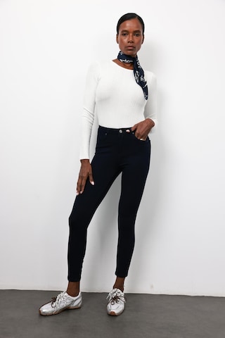 Lacivert İthal Full Likra Toparlayan Skinny Jean 7277 Lacivert