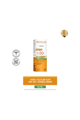 Bioxcin Sun Care Spf 50 Çok Yüksek Korumalı Güneş Kremi 50 ml Karma Yağlı Cilt - Kolajen Hyaluronik Asit