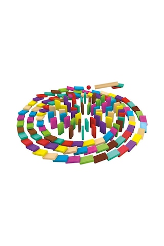 4456 Renkli Ahşap Domino