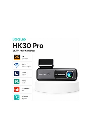 360+ Botslab HK30 Pro 2K QHD WiFi 140° Geniş Açı Gece Görüşlü Akıllı Araç İçi Kamera